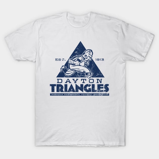 Dayton Triangles Football T-Shirt by MindsparkCreative